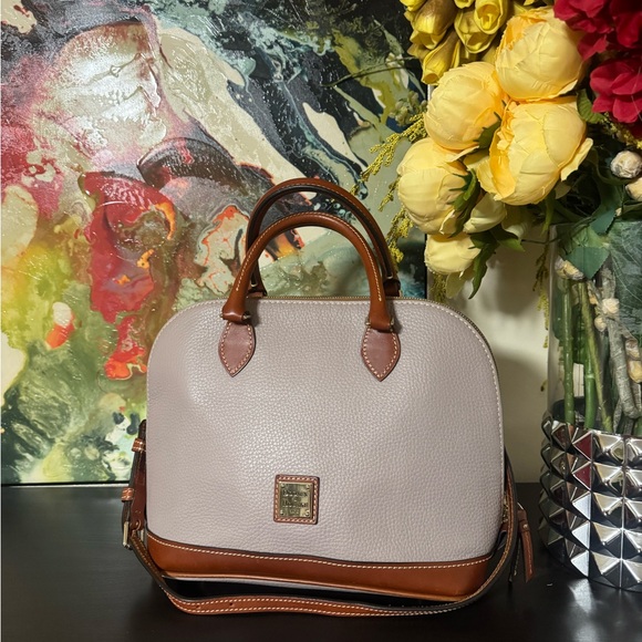 Dooney & Bourke Elegant Two-Tone Leather Handbag / NWOT - Picture 9 of 9